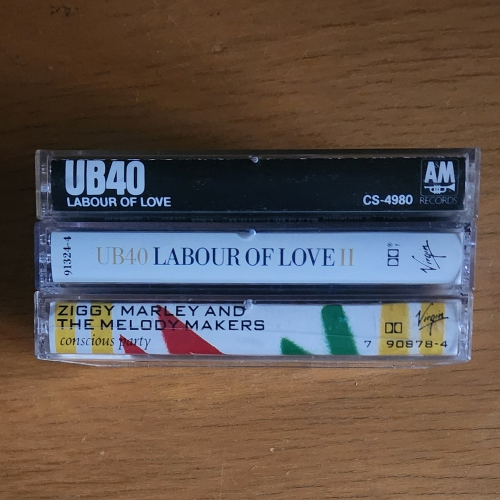 UB40, Ziggy Marley - 1980s Cassette Tapes (Lot of 3) 